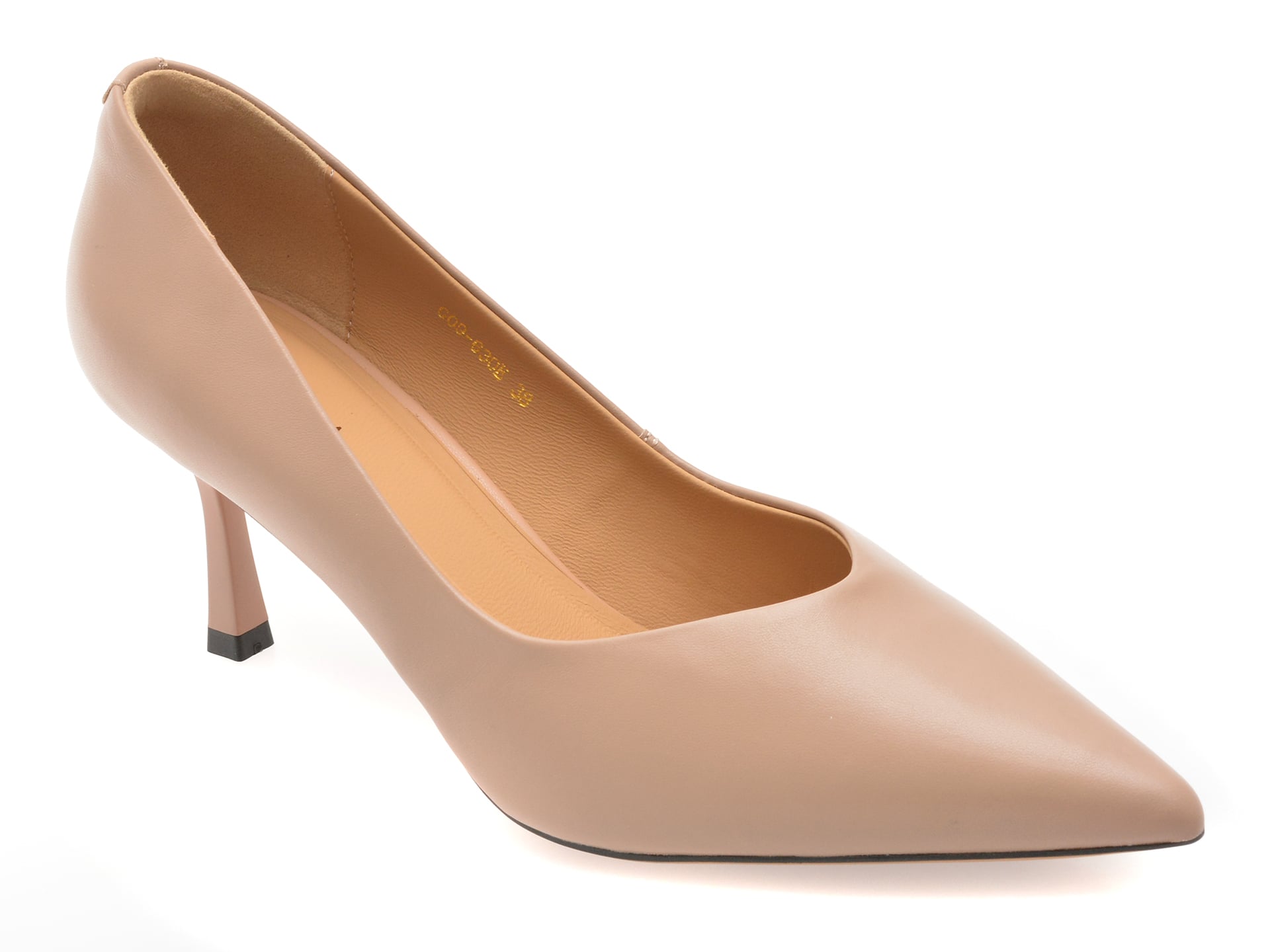 Pantofi Epica Nude din Piele Naturală