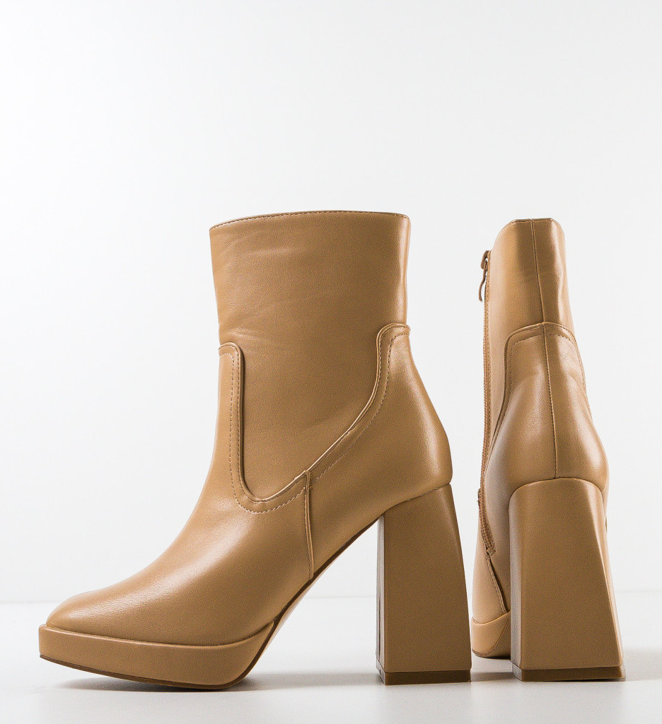 Botine Dama Nevin Bej - Confort și Stil - imagine 8