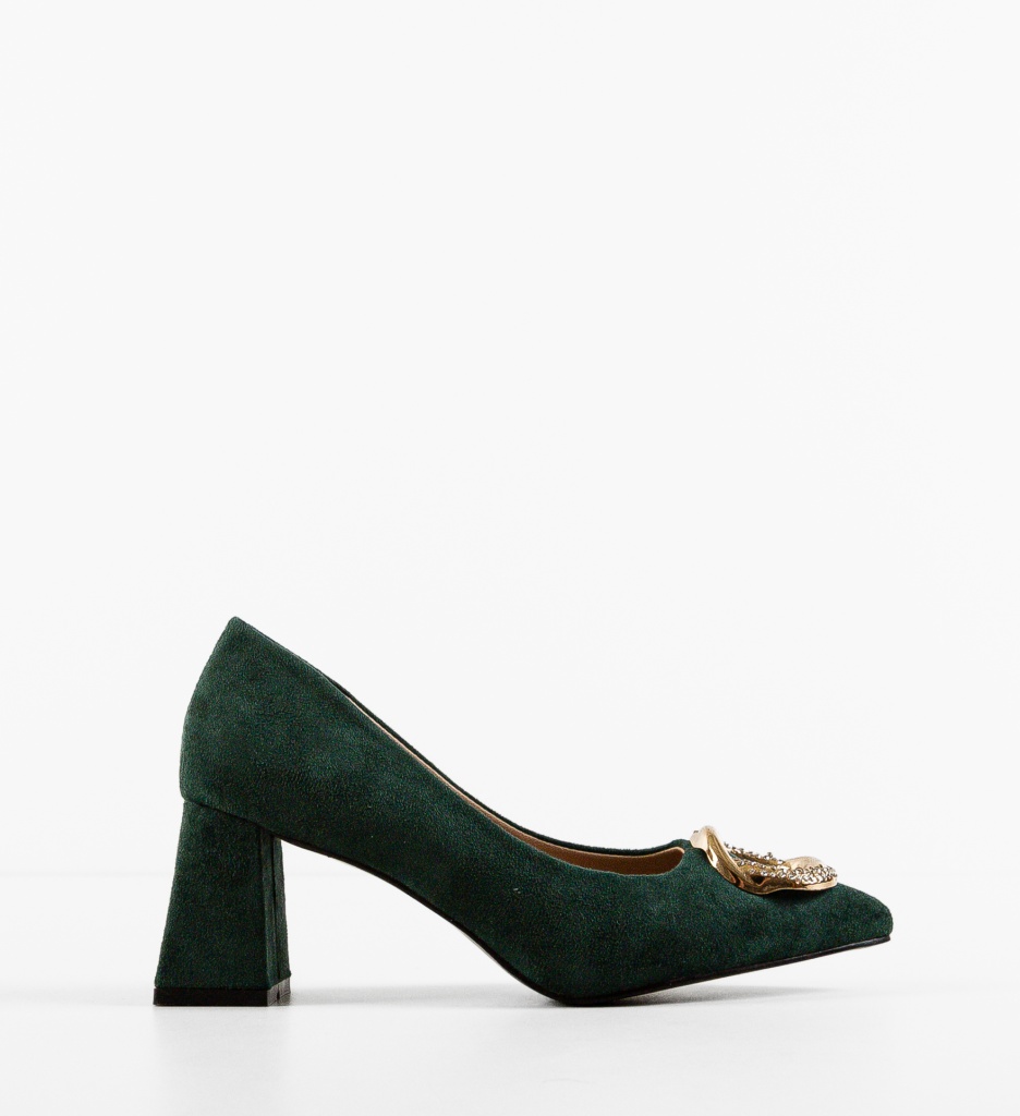 Pantofi Tillie Verzi cu Toc - Eleganță și Stil - imagine 5