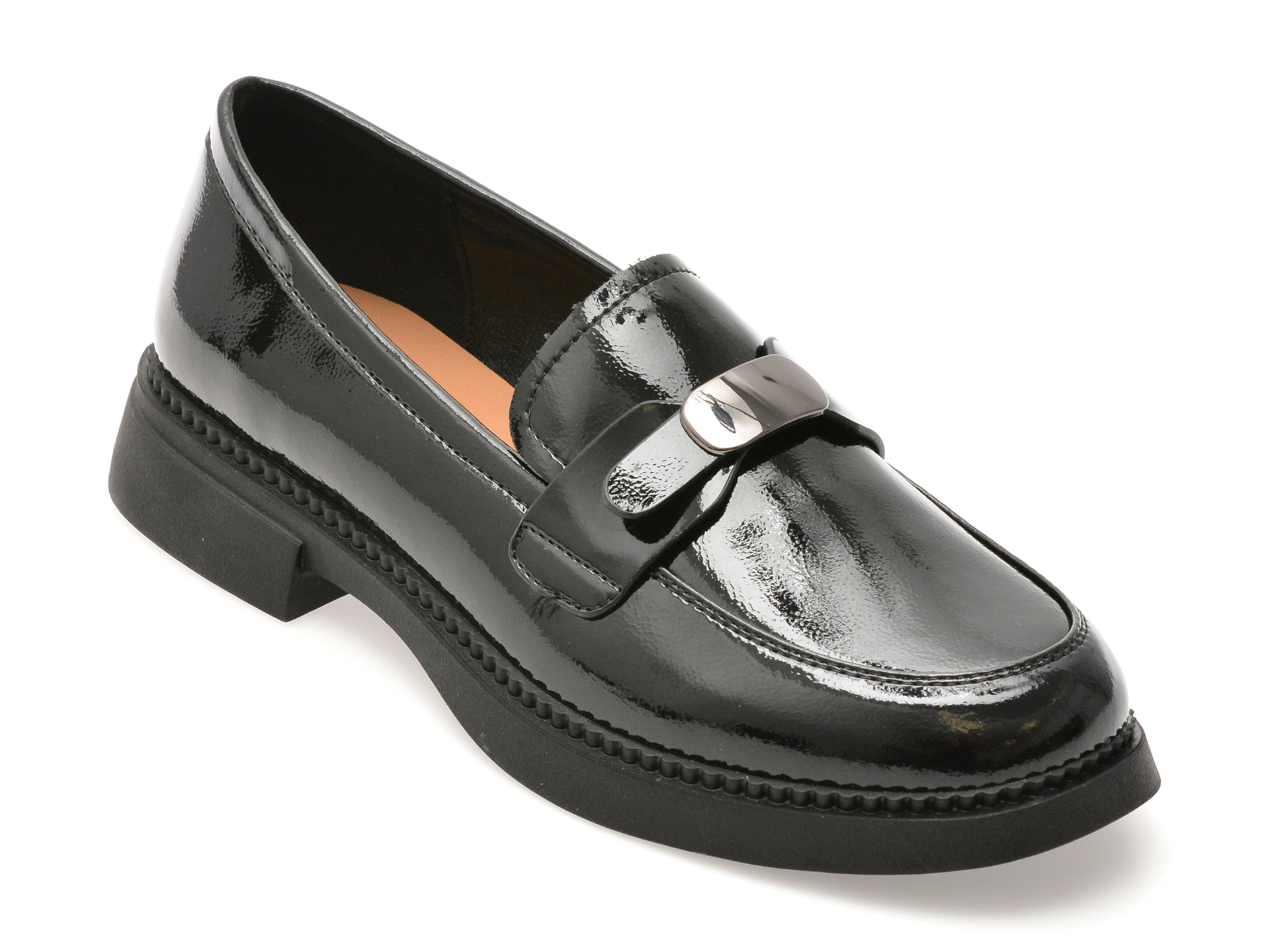 Mocasini Flavia Passini Negri | Eleganți Piele Lacuită