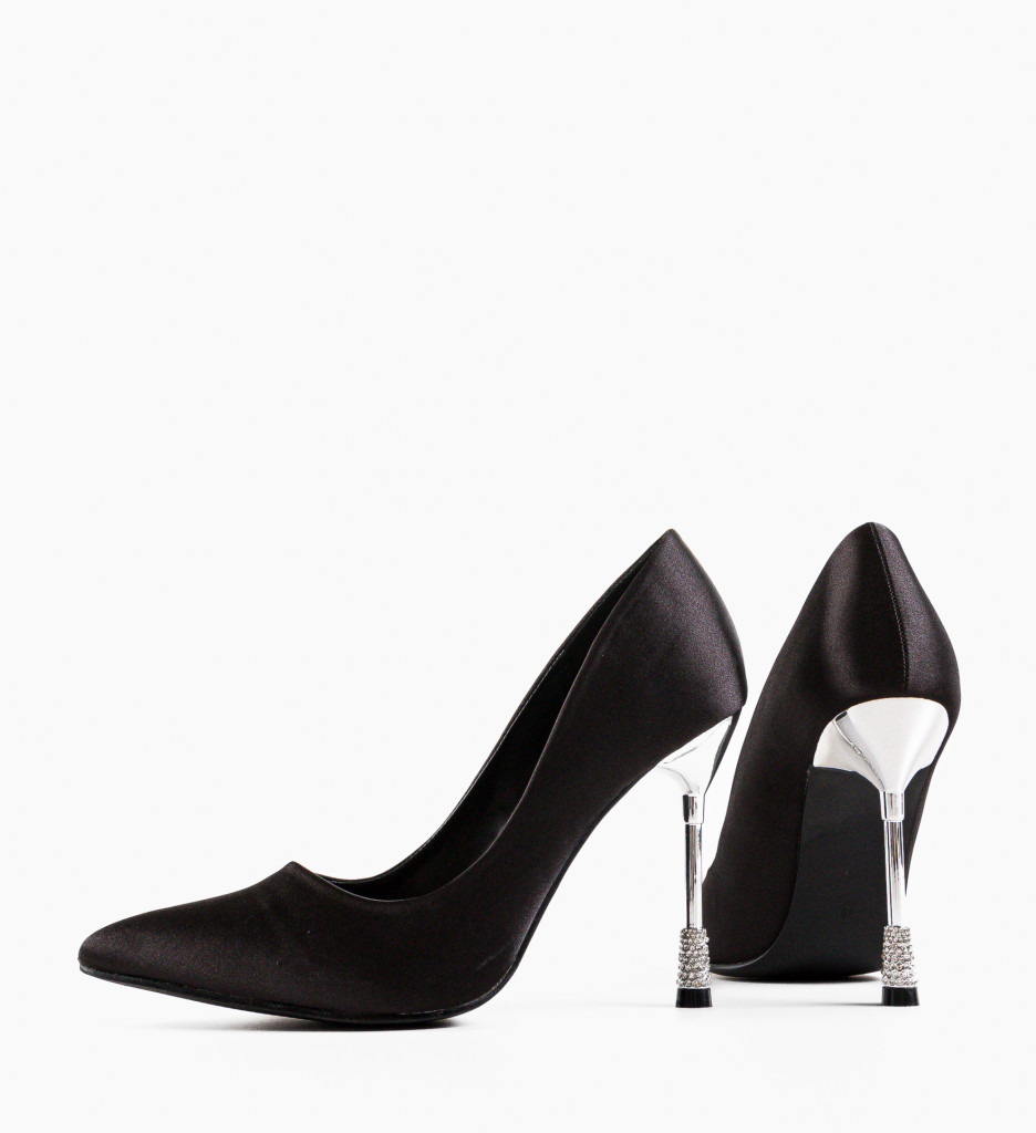 Pantofi Dama Neaksa Negri cu Toc Eleganți