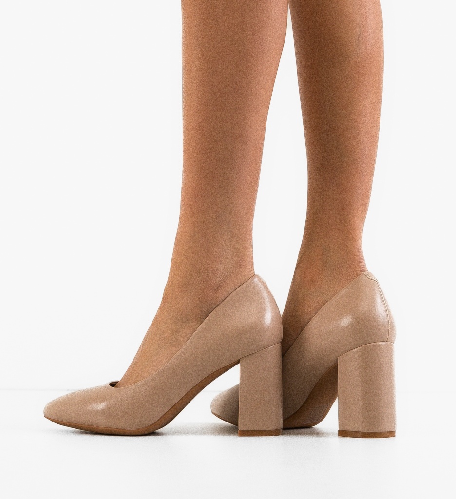 Pantofi cu toc Bej Freska - Eleganță și Confort - imagine 2