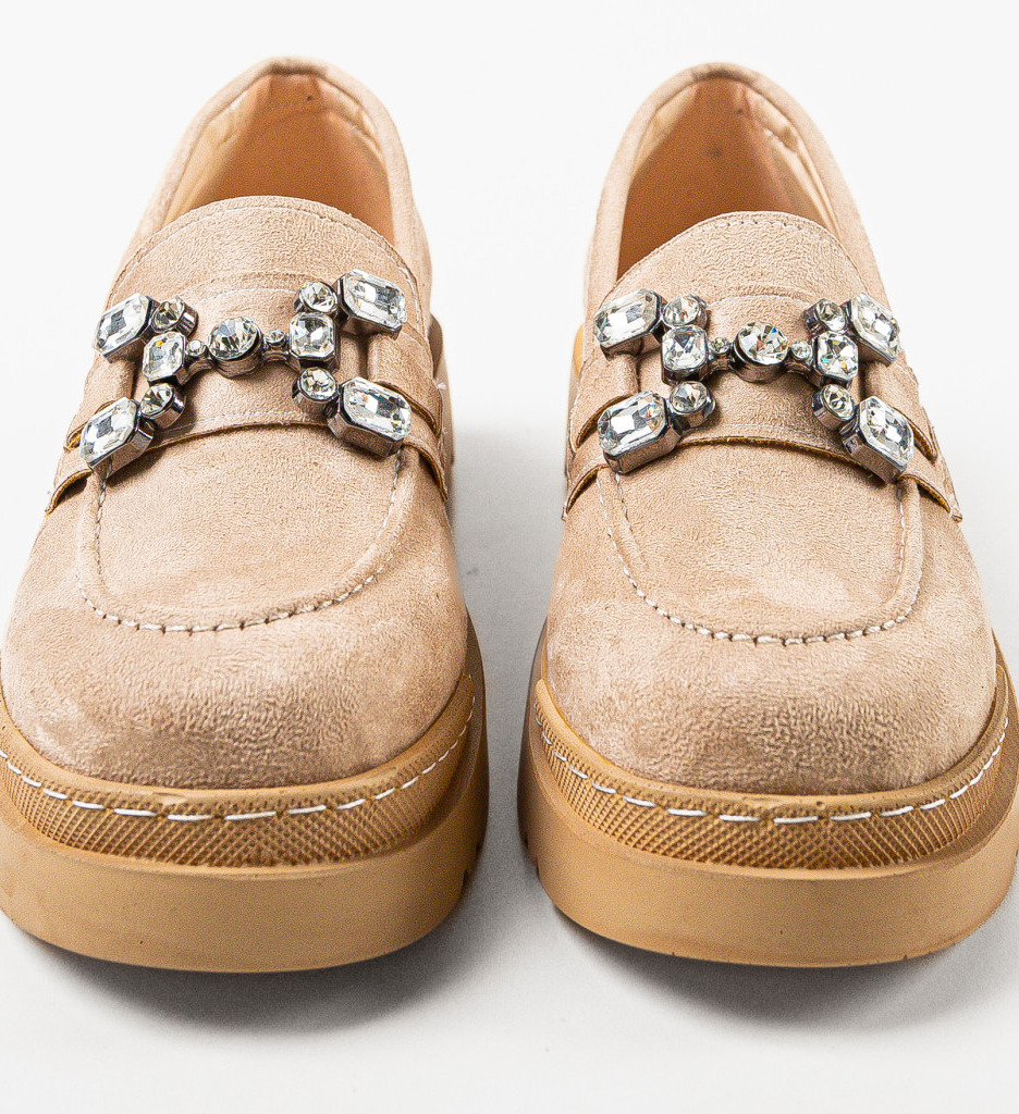 Pantofi Casual Maraya Bej | Stil & Confort - imagine 6