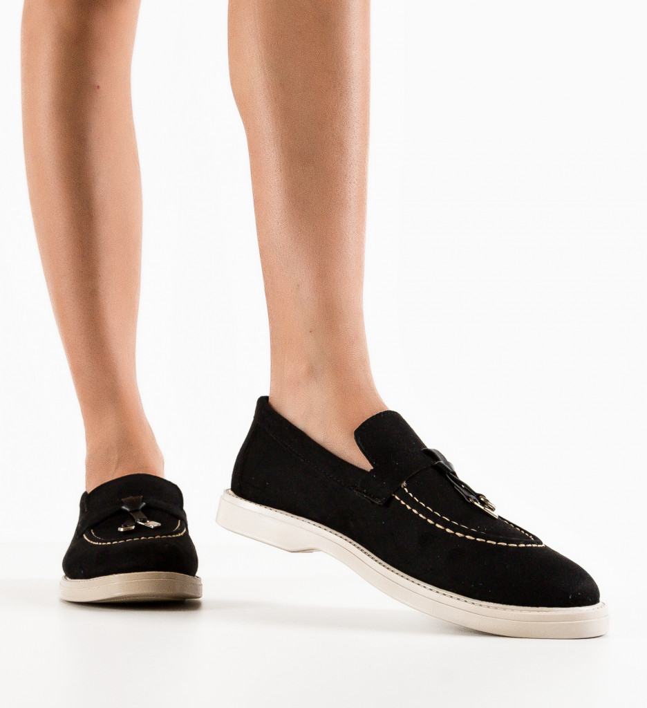Pantofi Casual Evelynne Negri | Confort & Stil - imagine 3