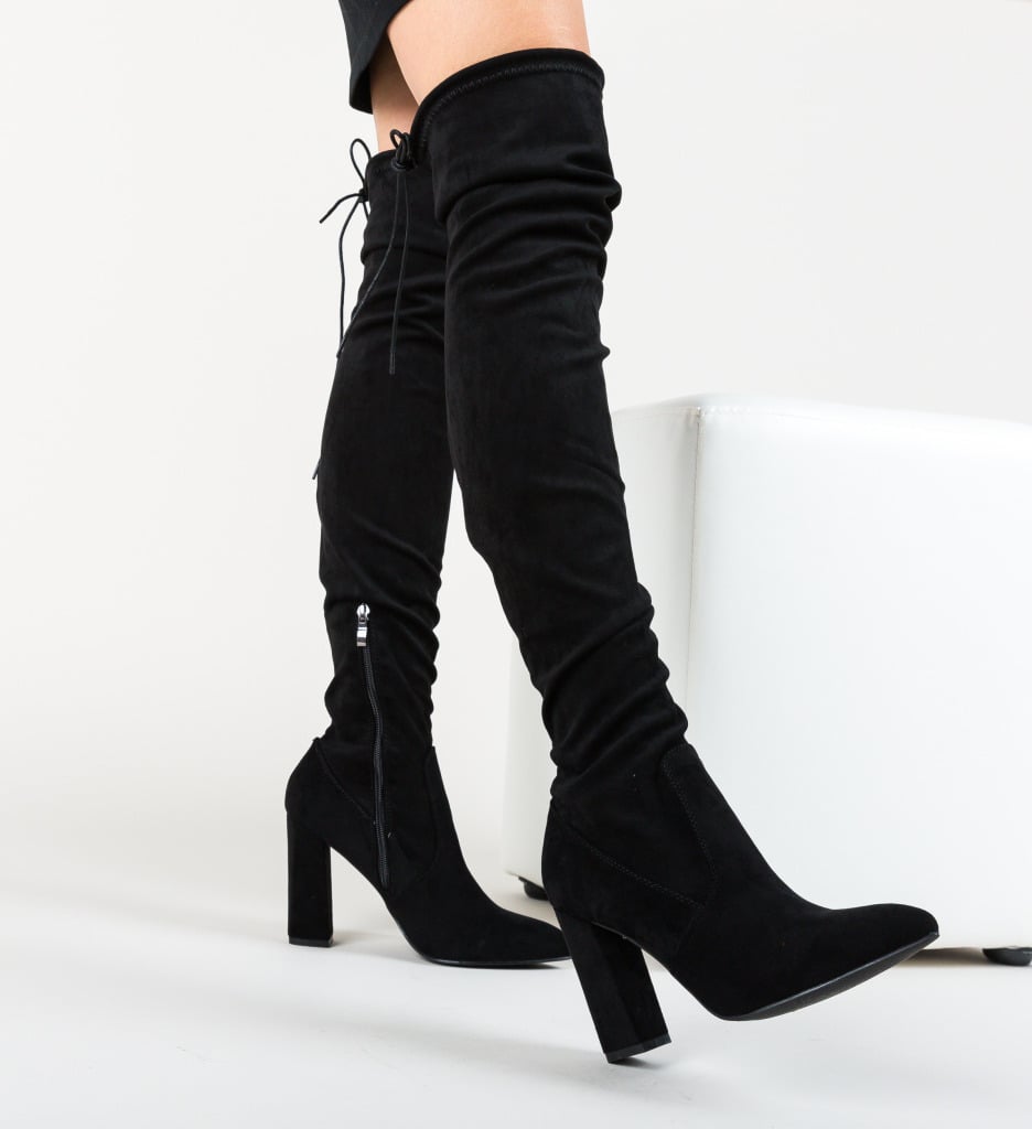 Cizme Dama Vister Negre - Eleganță și Confort - imagine 10