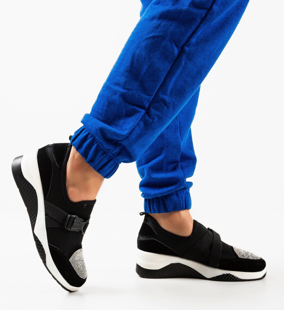 Sneakers Tensive Negri | Confort și Stil Urban - imagine 3