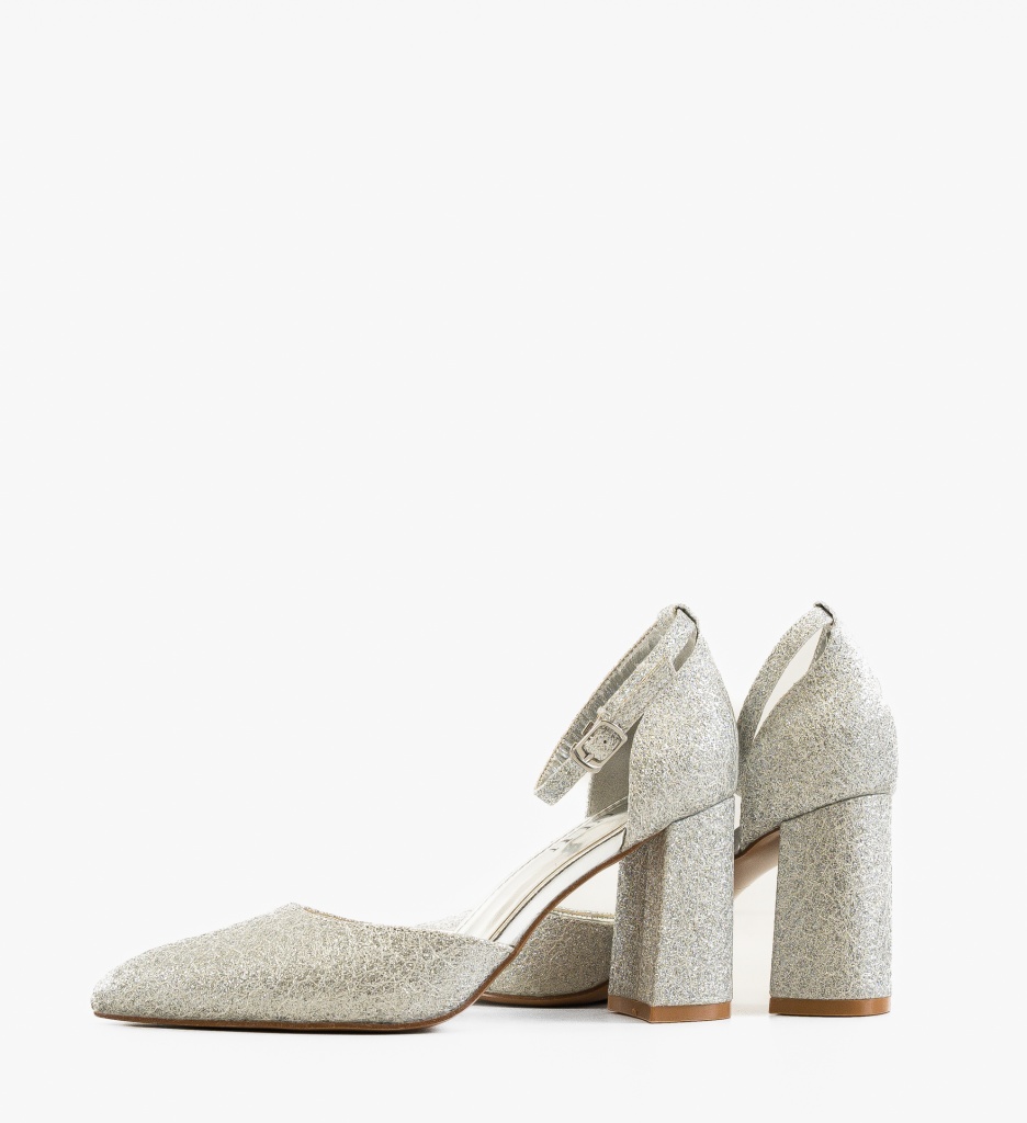 Pantofi Jana Argintii | Eleganță și Stil - imagine 4