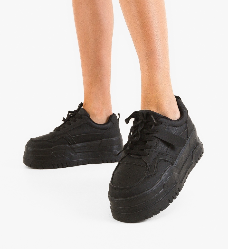 Sneakers Hift Dama Negri | Confort și Stil Urban - imagine 3