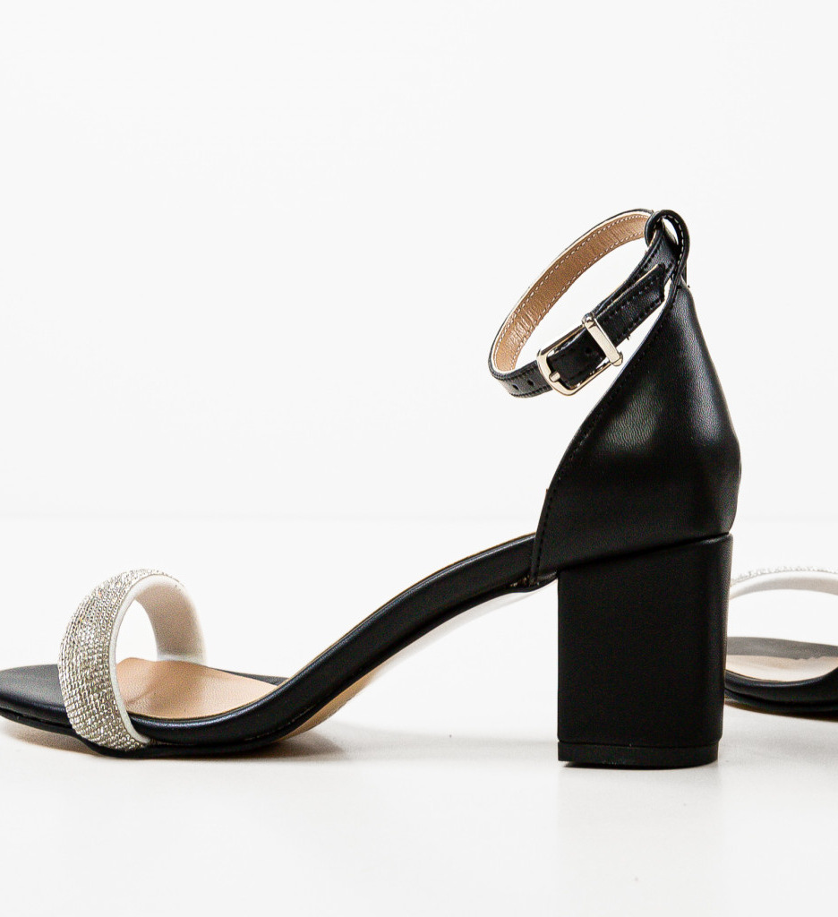 Sandale cu Toc Rartal Negre - Eleganță Maximă - imagine 8