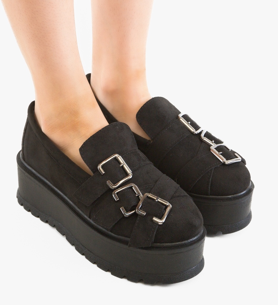 Pantofi Casual Darqu Negri Eleganți - imagine 5
