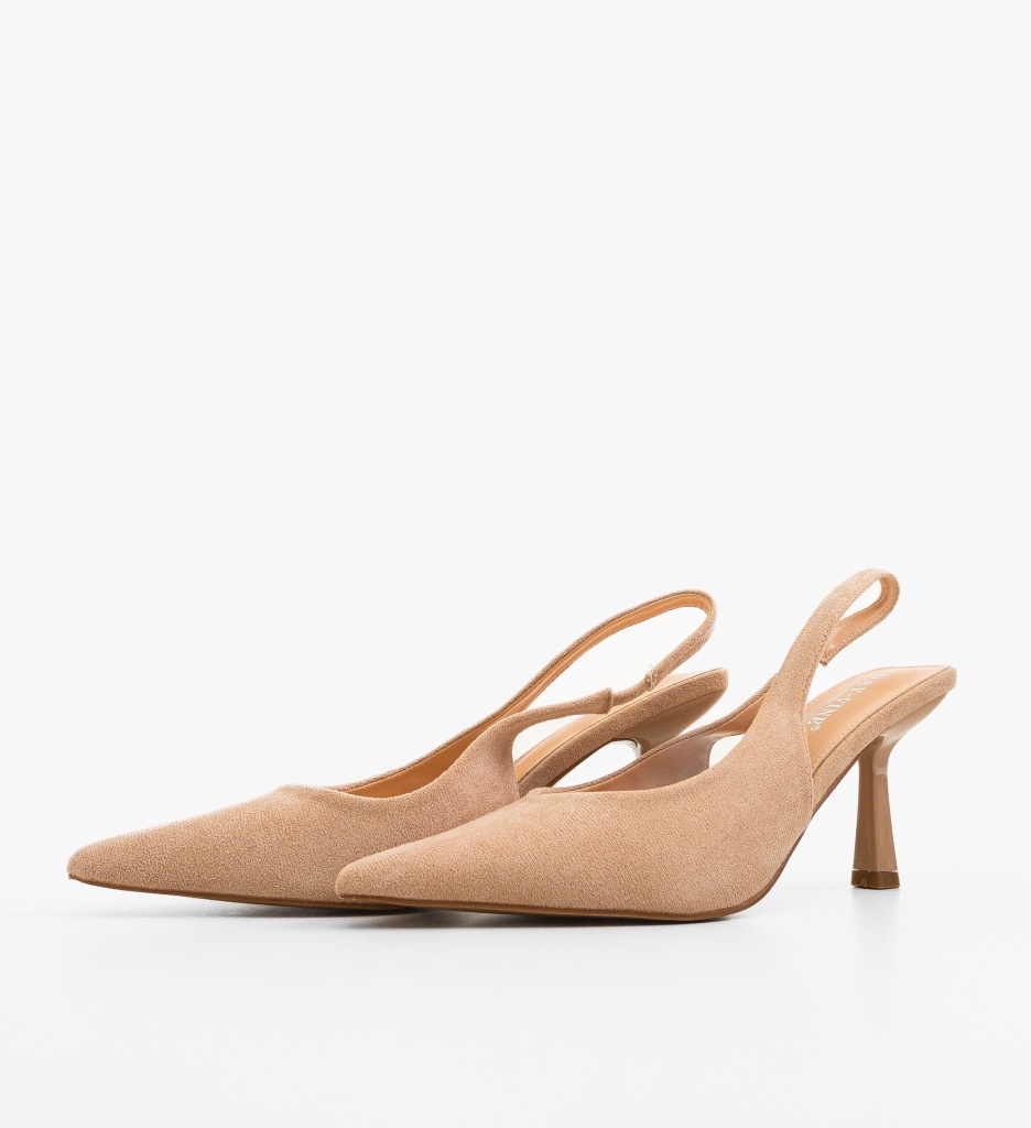 Pantofi Dama Bycin Bej - Toc Elegant și Confort - imagine 4