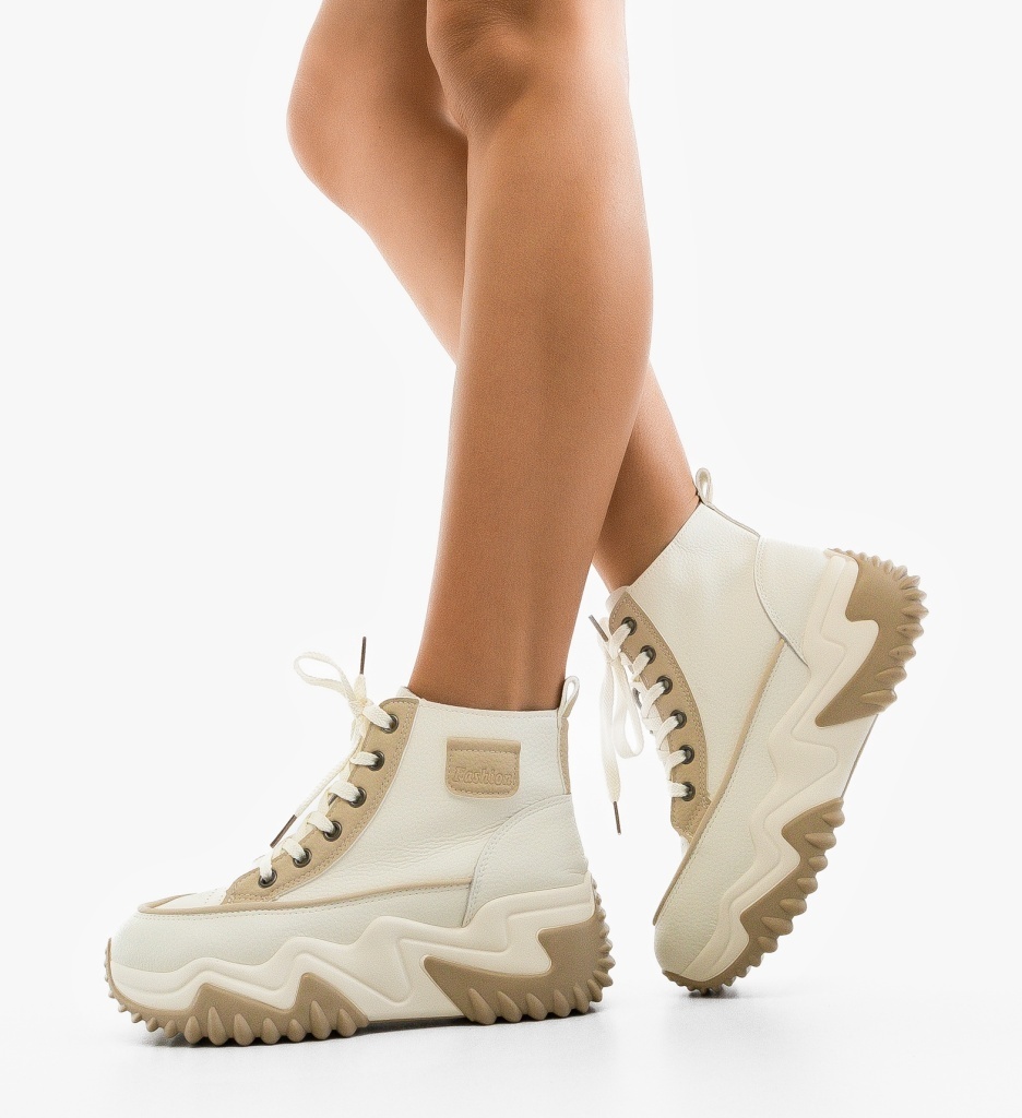 Sneakers Dama Vevery Khaki Confort Sport - imagine 5