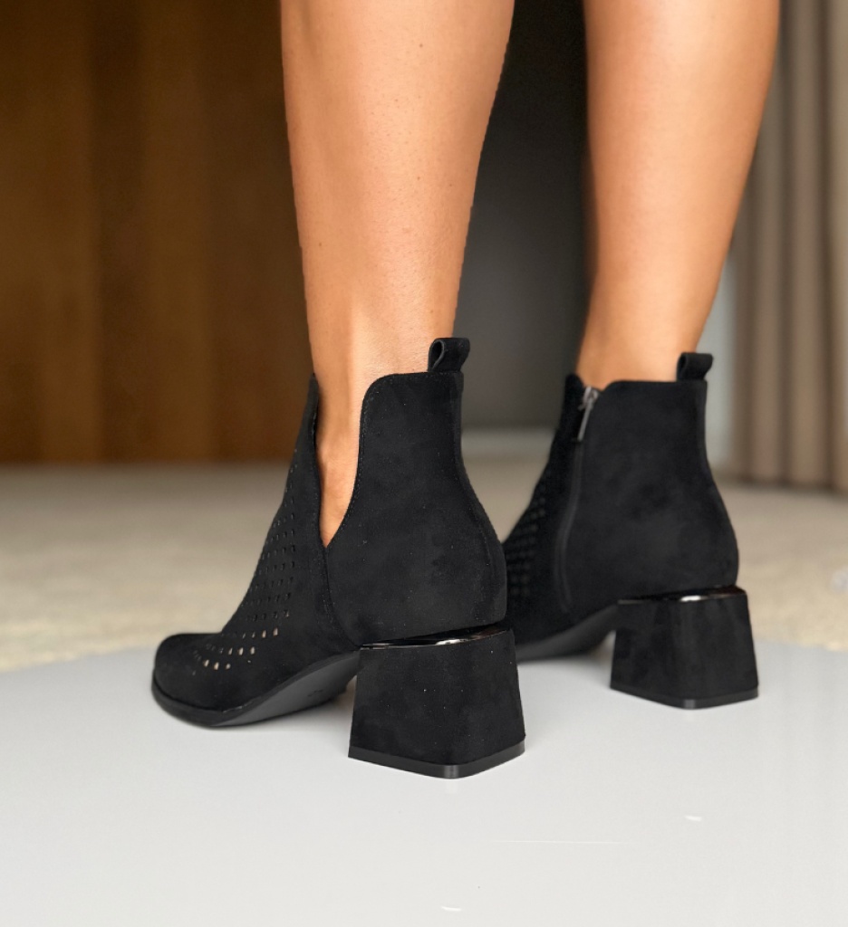 Botine Dama Maraya Negre - Eleganță și Stil - imagine 3