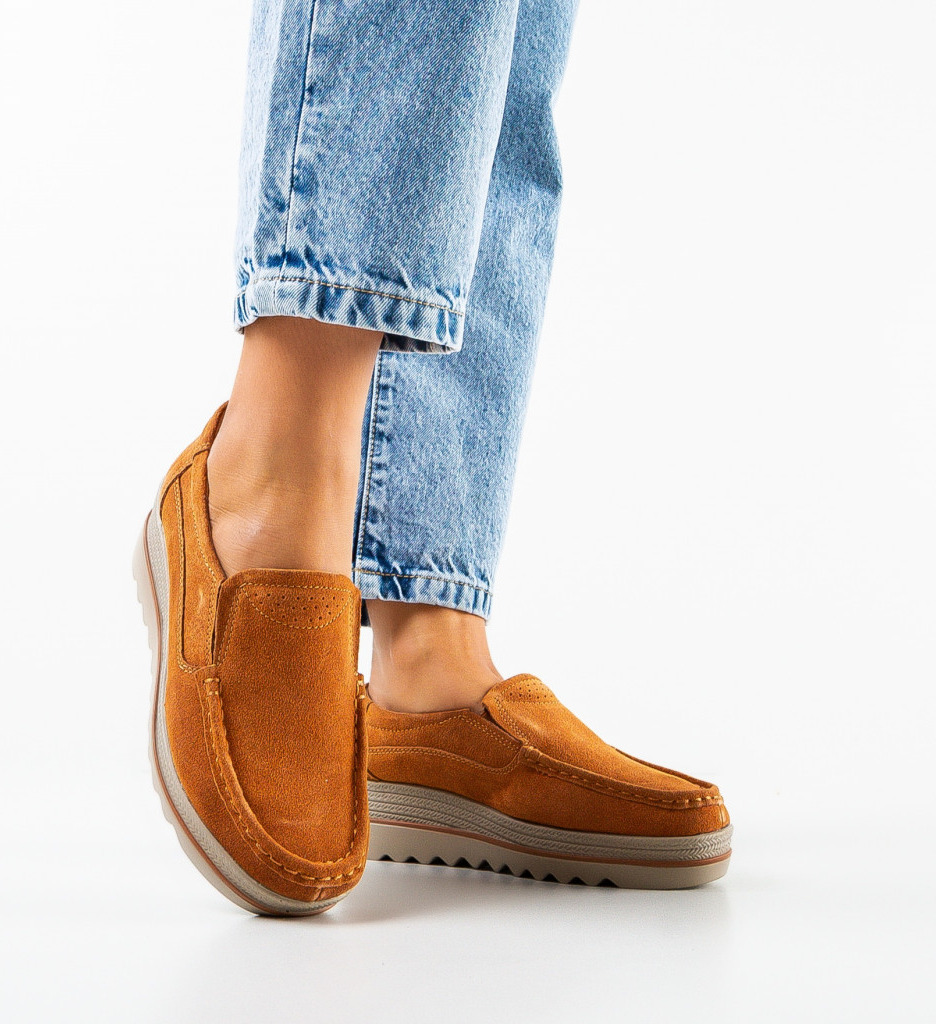 Pantofi Casual Smirno Camel | Confort și Eleganță - imagine 2