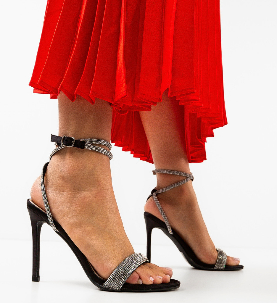 Sandale Elouan Toc Elegante Negre - imagine 3