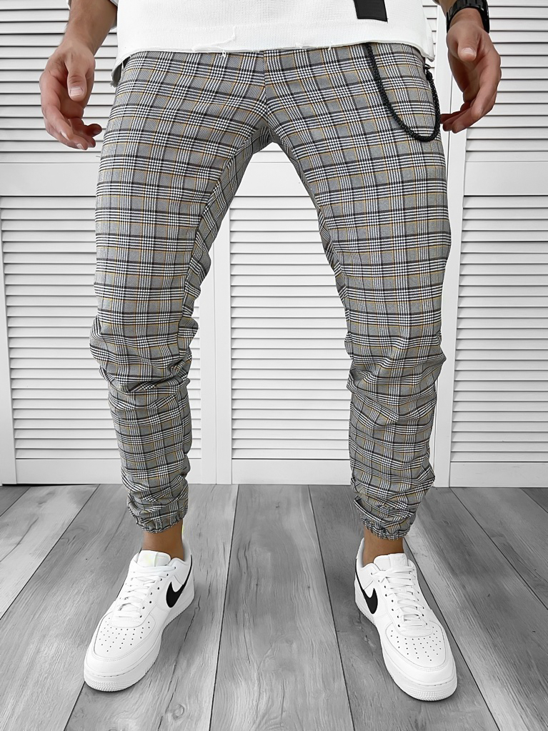 Pantaloni barbati casual in carouri 11962  P18-4.2