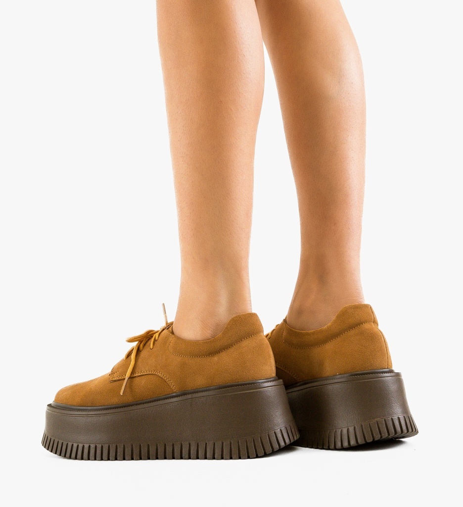 Pantofi Casual Dama Benve Camel | Confort - imagine 4