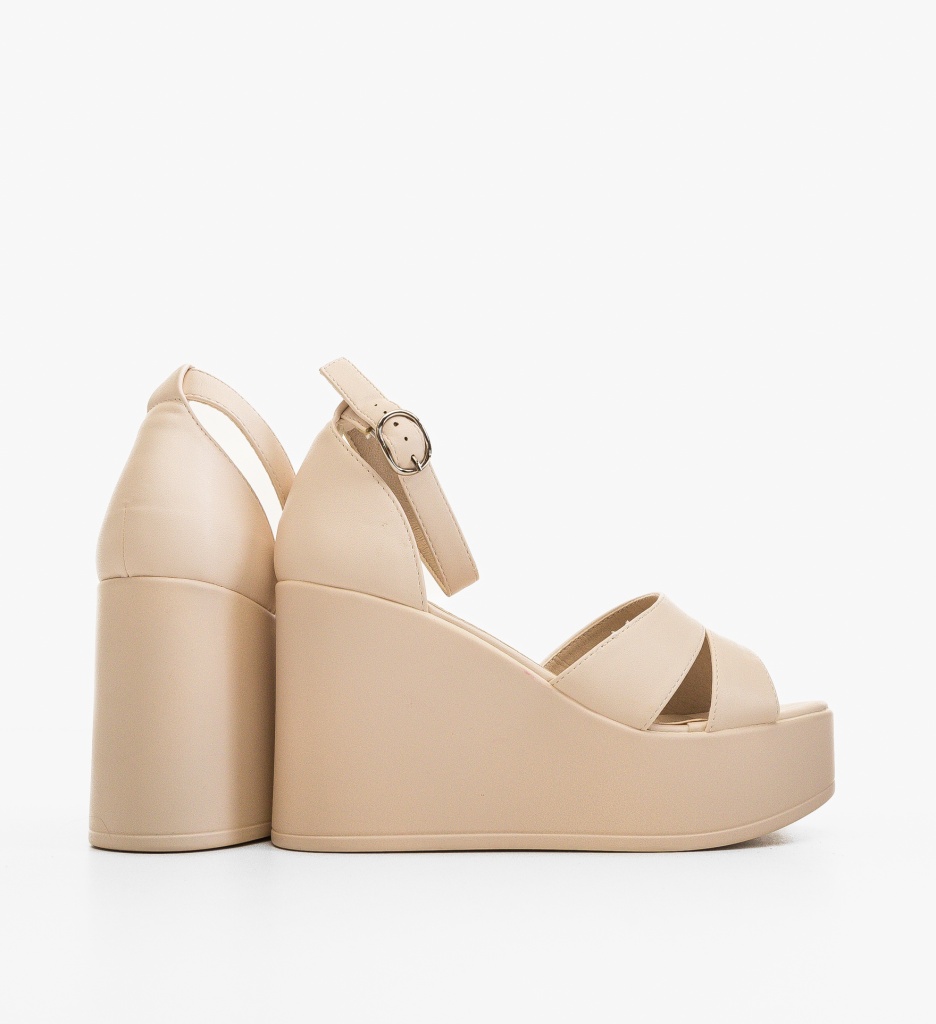 Platforme dama Kiana Bej - Eleganță și stil - imagine 2