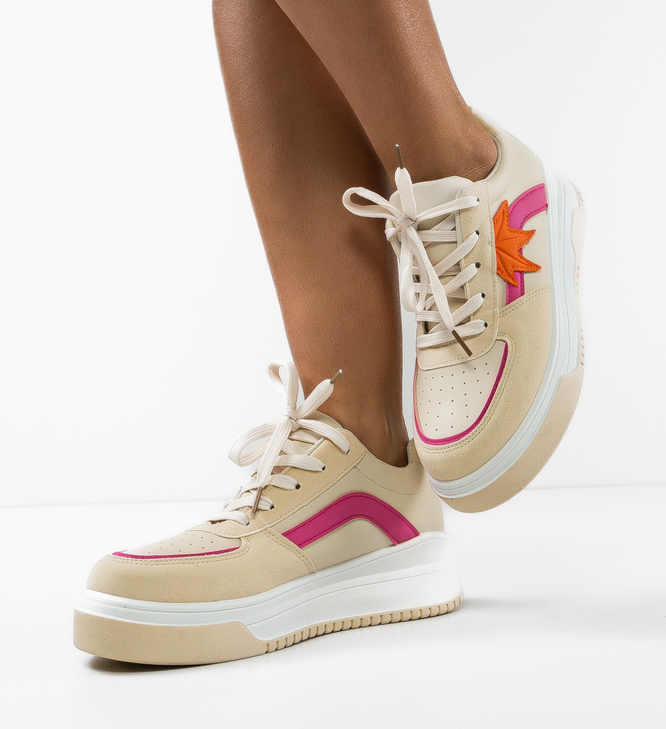 Pantofi Sport Kacie Bej | Confort și Stil - imagine 5