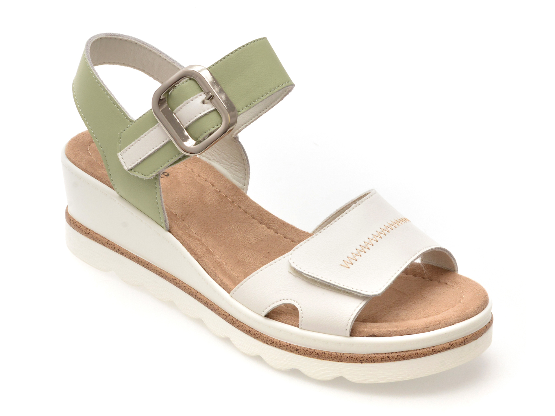 Sandale Image Piele Naturală - Eleganță Verde