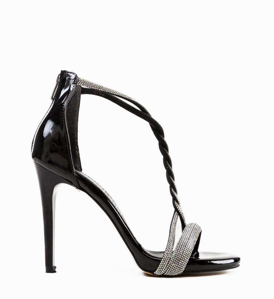 Sandale Lysan cu Toc - Eleganță Negru - imagine 6