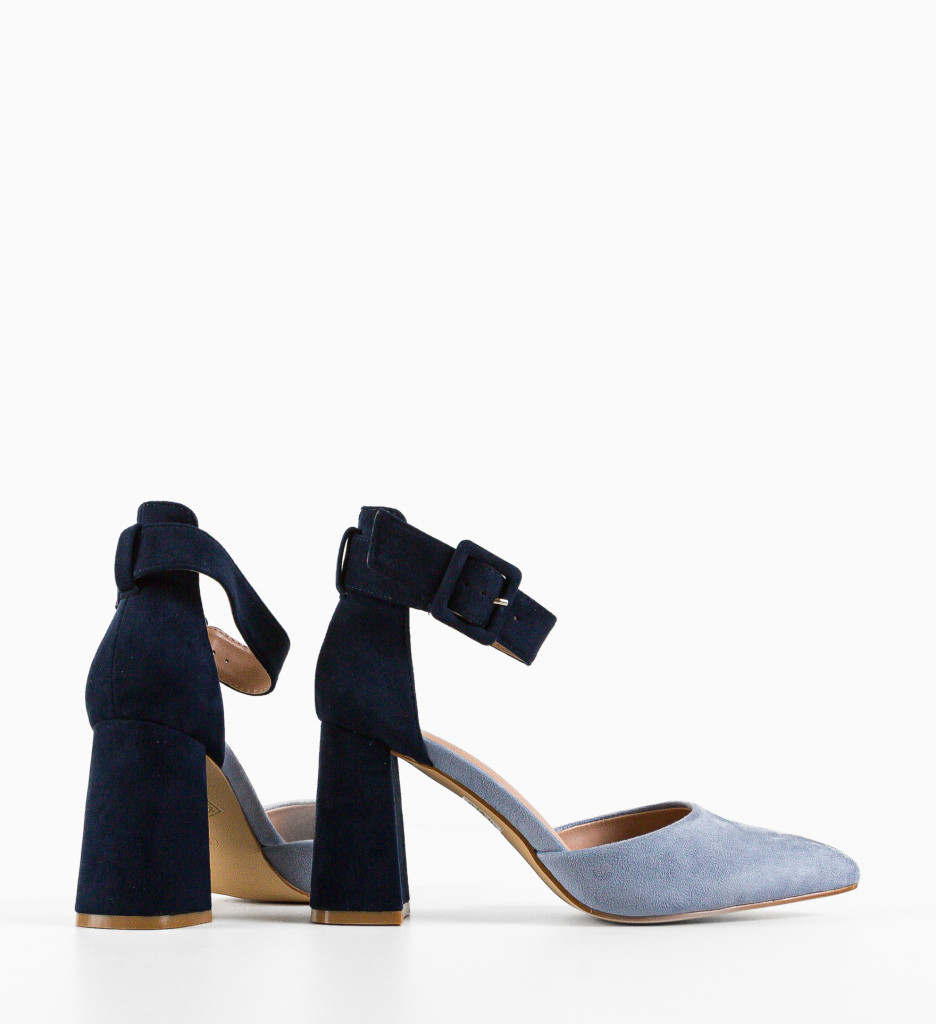 Pantofi cu Toc Albastri Ramzam - Eleganți și Moderni - imagine 5