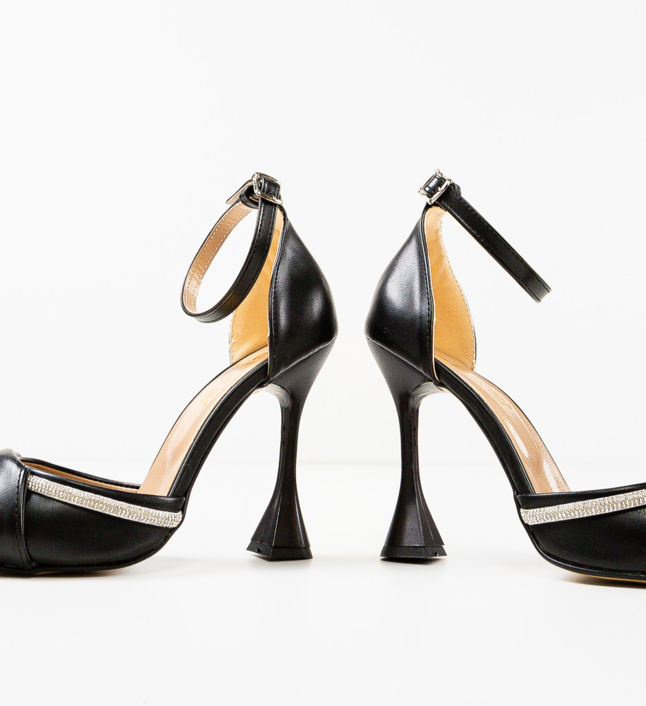 Pantofi Dama Dennedy Negri - Eleganță și Stil - imagine 8