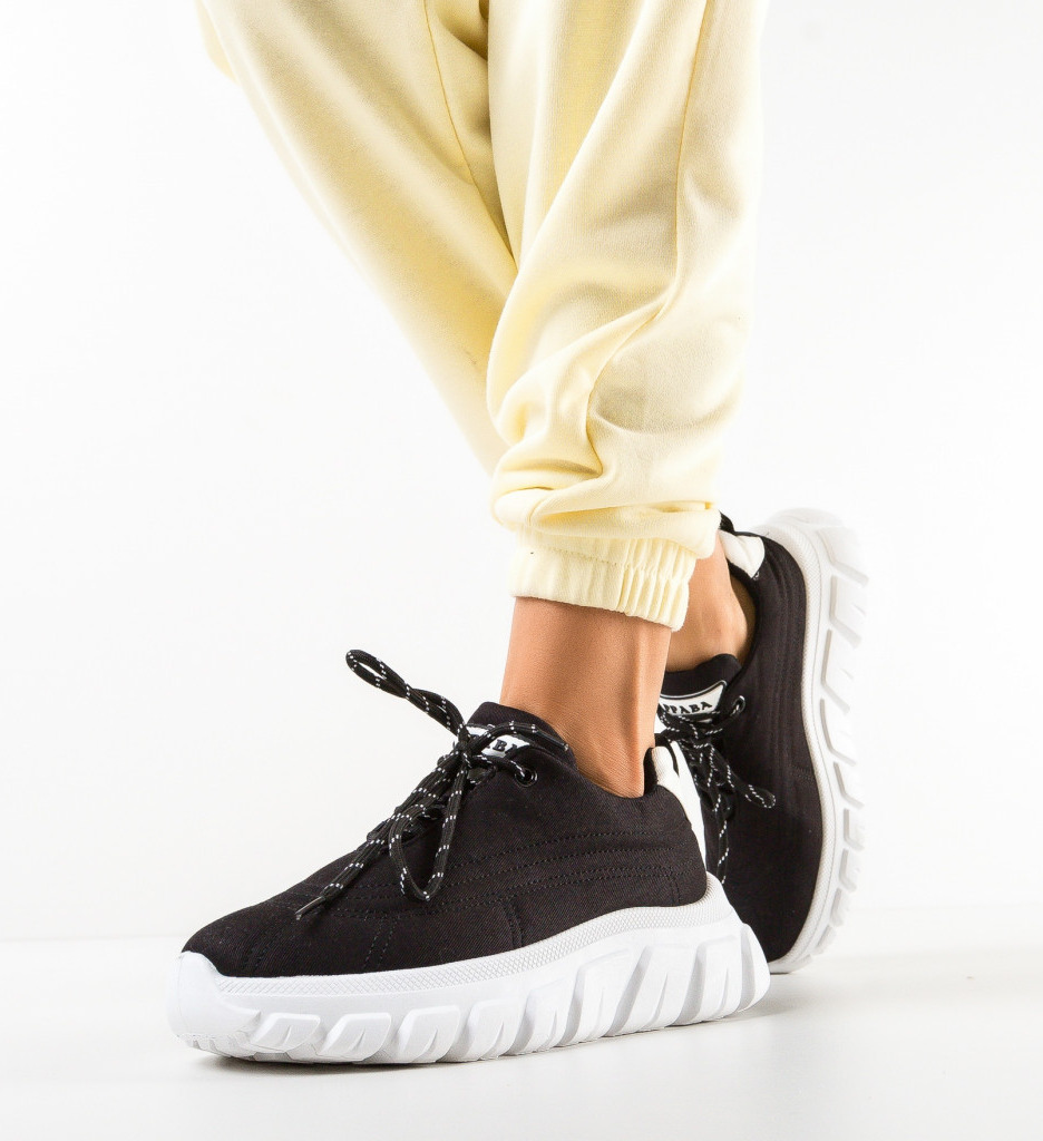 Sneakers Dama Aviana Negri - Confort și Stil Sportiv
