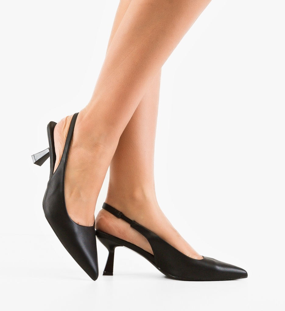 Pantofi Dama Massey Negri Eleganți - imagine 2