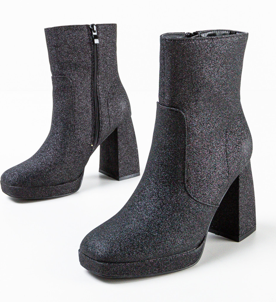 Botine Dama Jazzo Negre | Eleganță și Stil - imagine 5