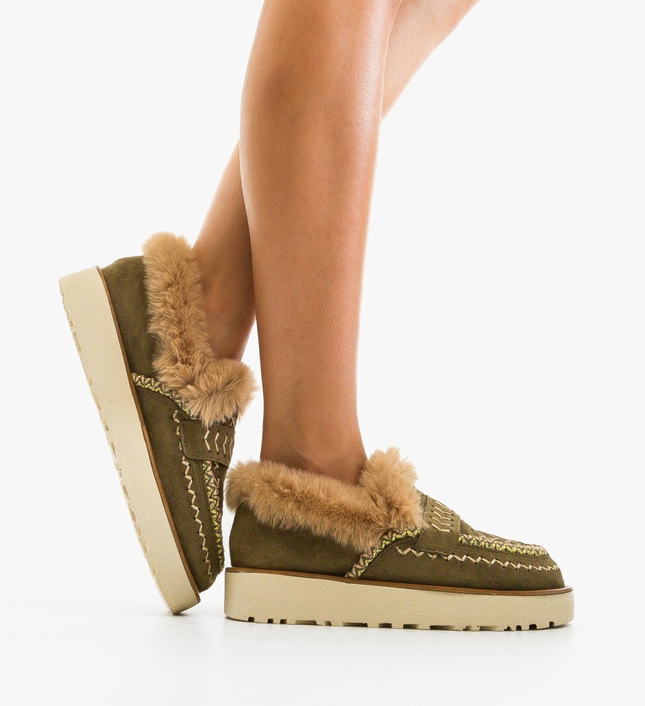 Pantofi Chunky Verzi - Confort și Stil Casual