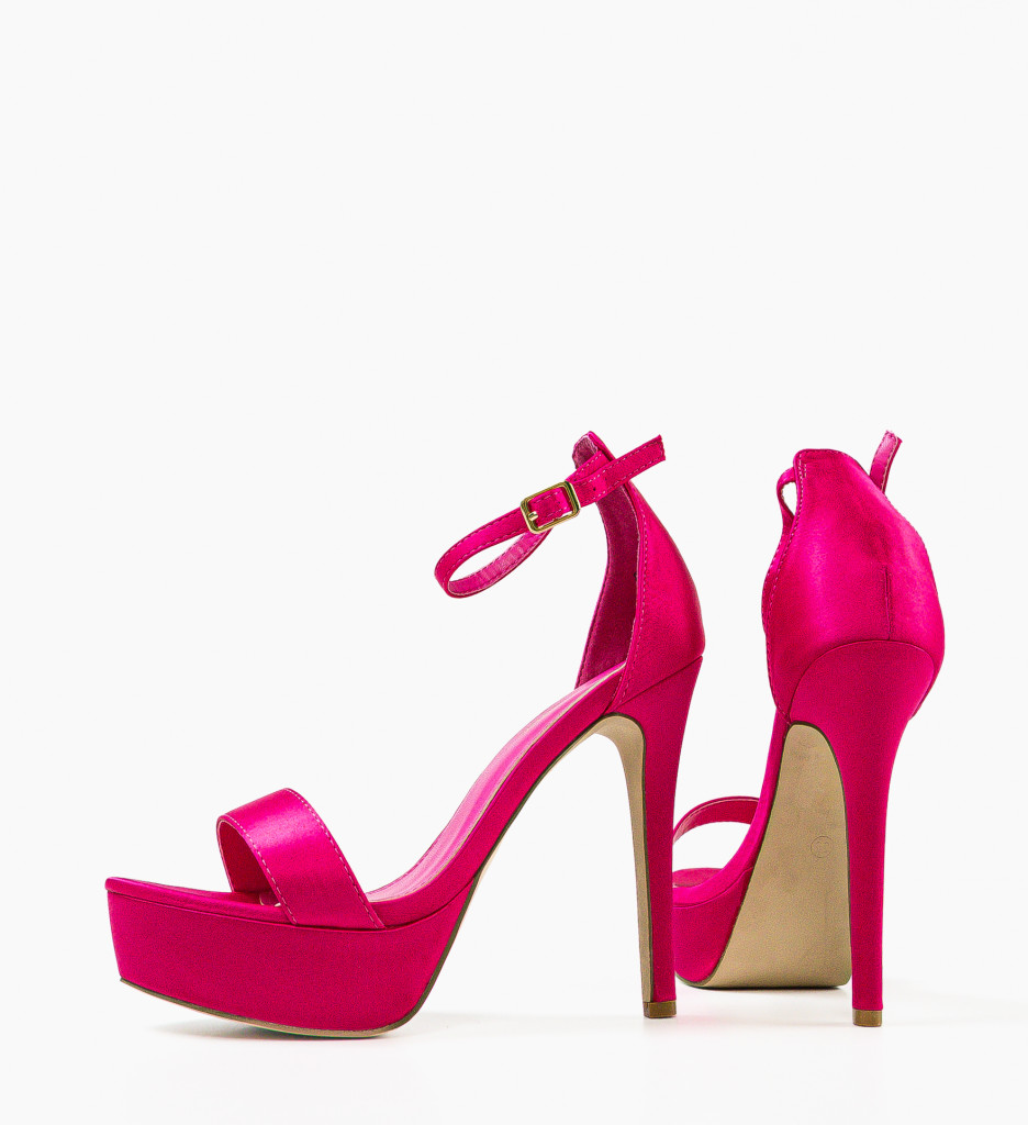Sandale cu Toc Bannist Fuchsia | Eleganță Asigurată - imagine 8