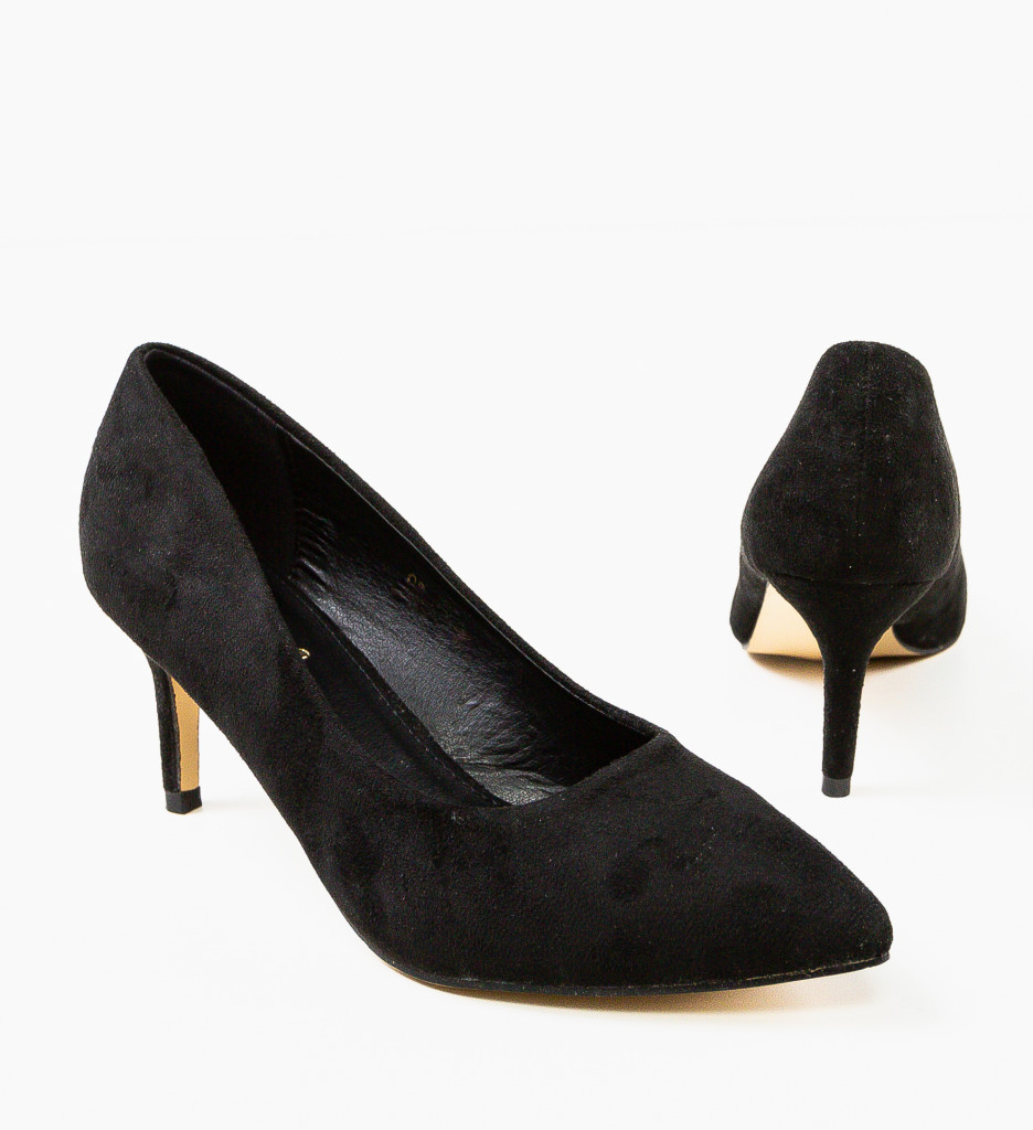 Pantofi Dama Dividing Negri Eleganți - imagine 7