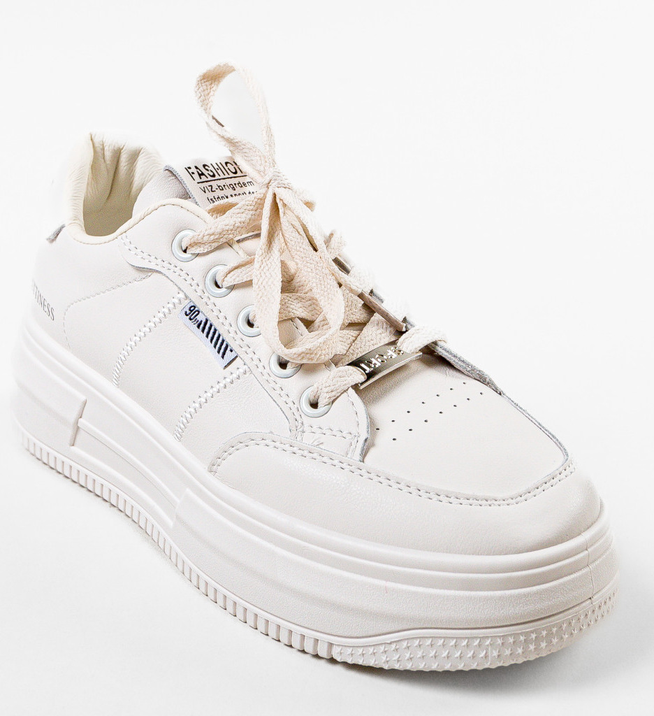 Sneakers Dama Guno Bej | Confort și Stil - imagine 6