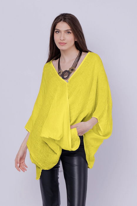 Bluza In Oversize Galbenă Shopika