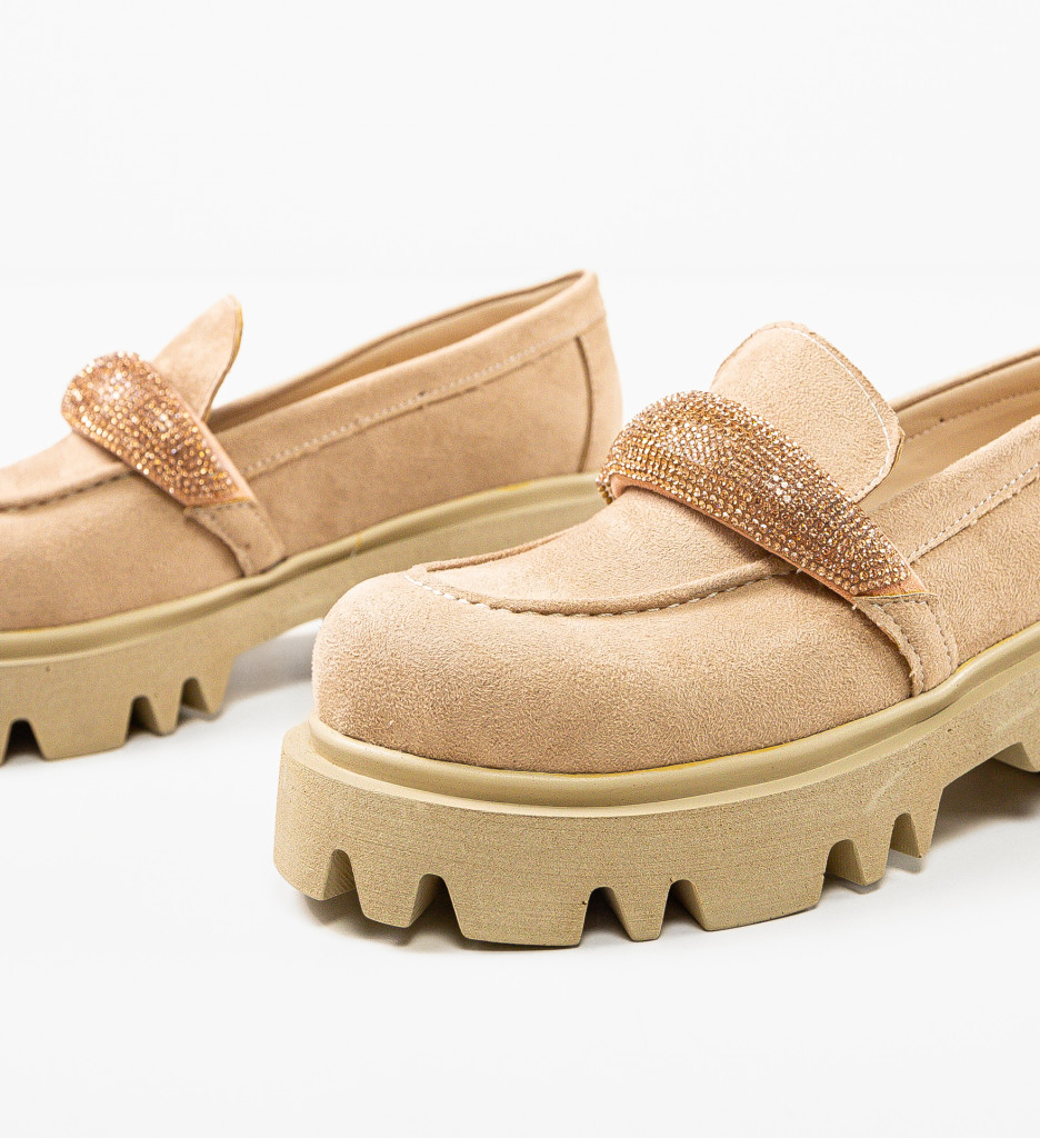 Pantofi Casual Spikez Bej - Confort și Stil - imagine 8