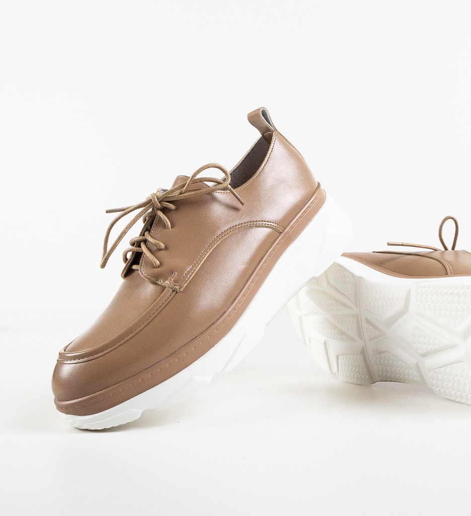 Pantofi Casual Dama Frelly Khaki | Stil & Confort - imagine 7
