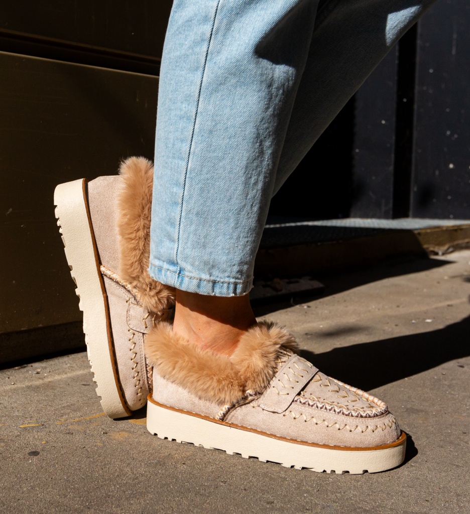 Pantofi Casual Chunky Bej - Confort & Stil - imagine 4