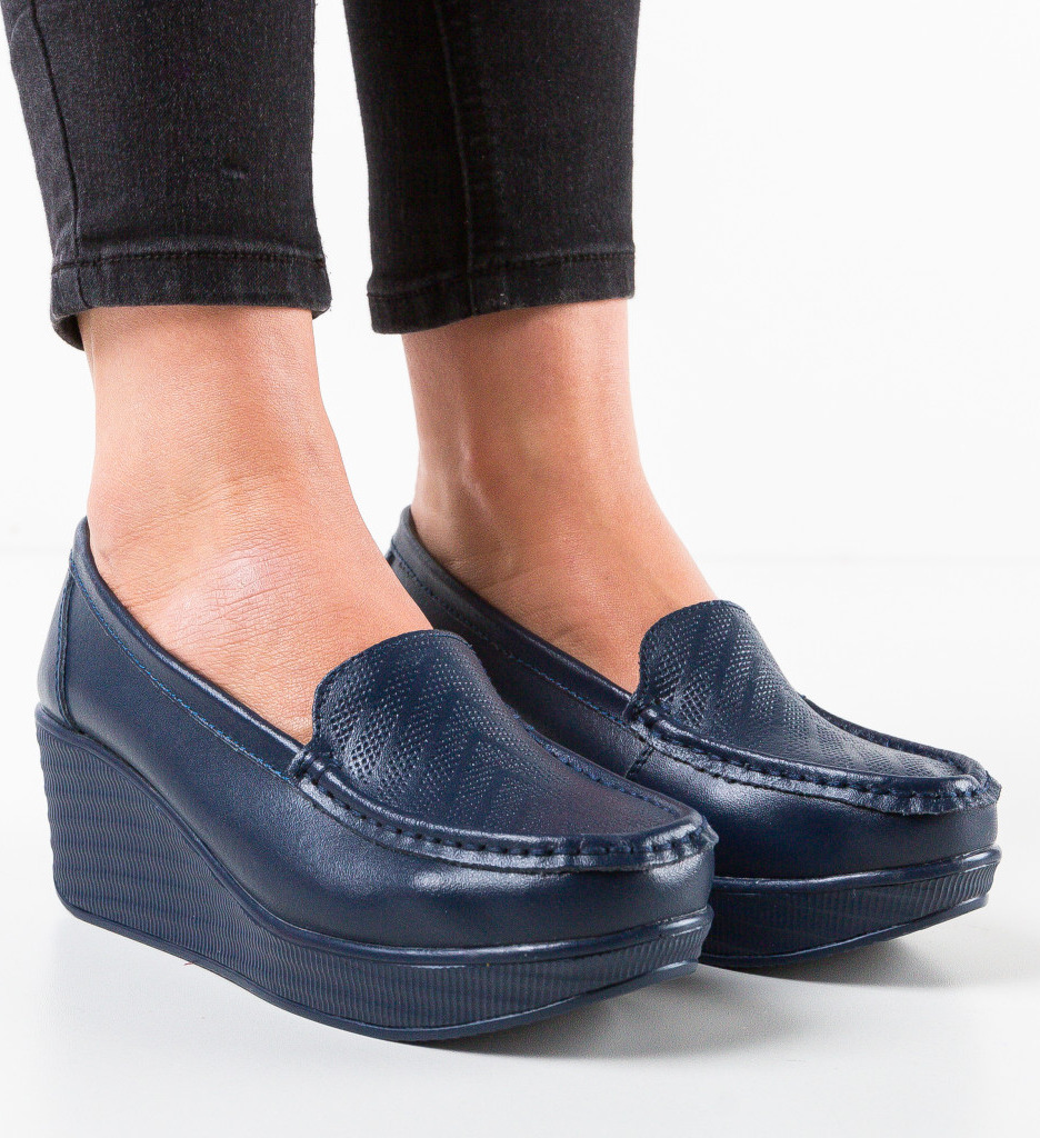 Pantofi Casual Ely Bleumarin - Confort și Stil