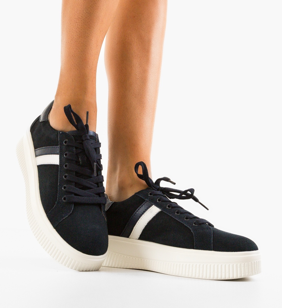 Sneakers Dama Wansa Bleumarin - Confort & Stil - imagine 3