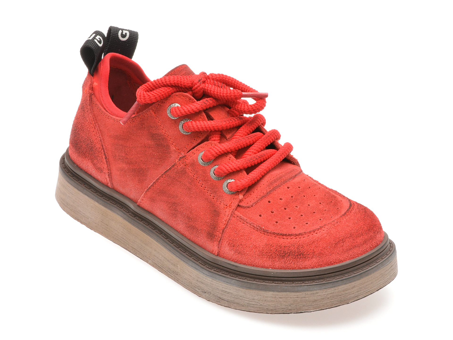 Pantofi Sport GRYXX Roșii din Piele Întoarsă