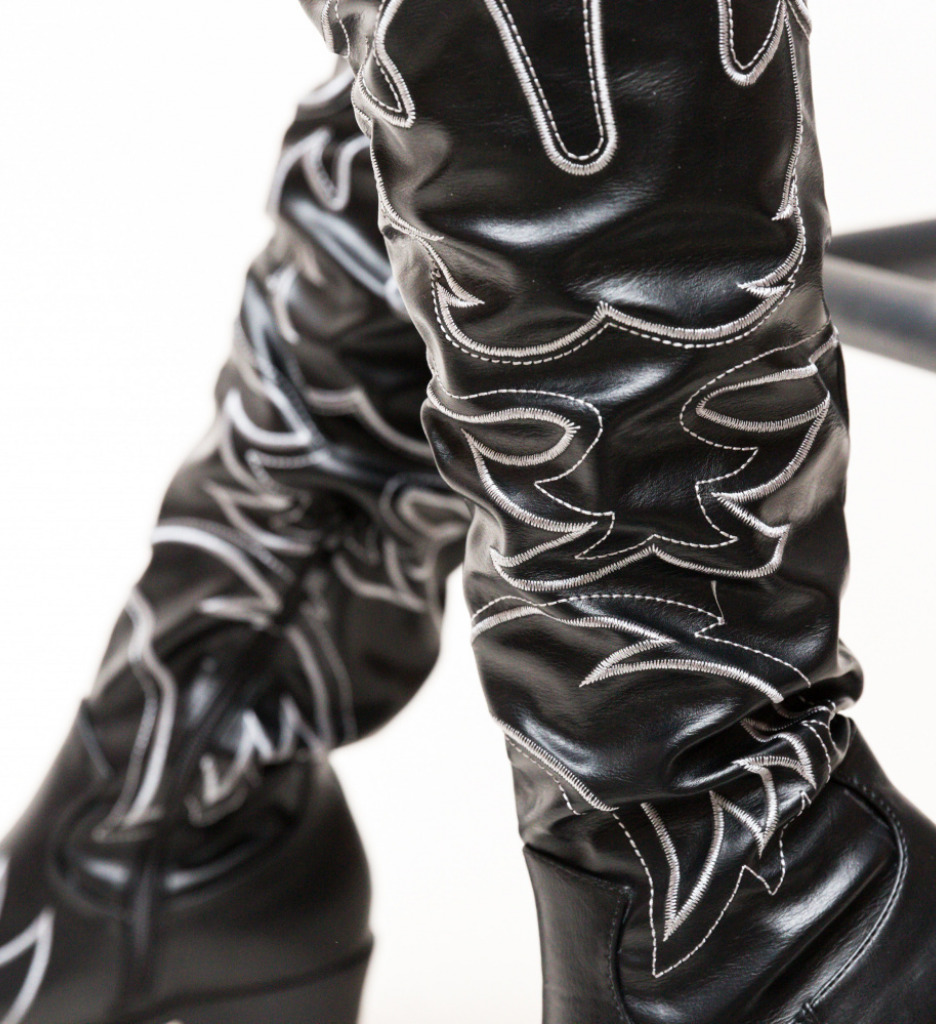 Cizme Kenzo Negre Dama - Eleganță și Stil - imagine 4