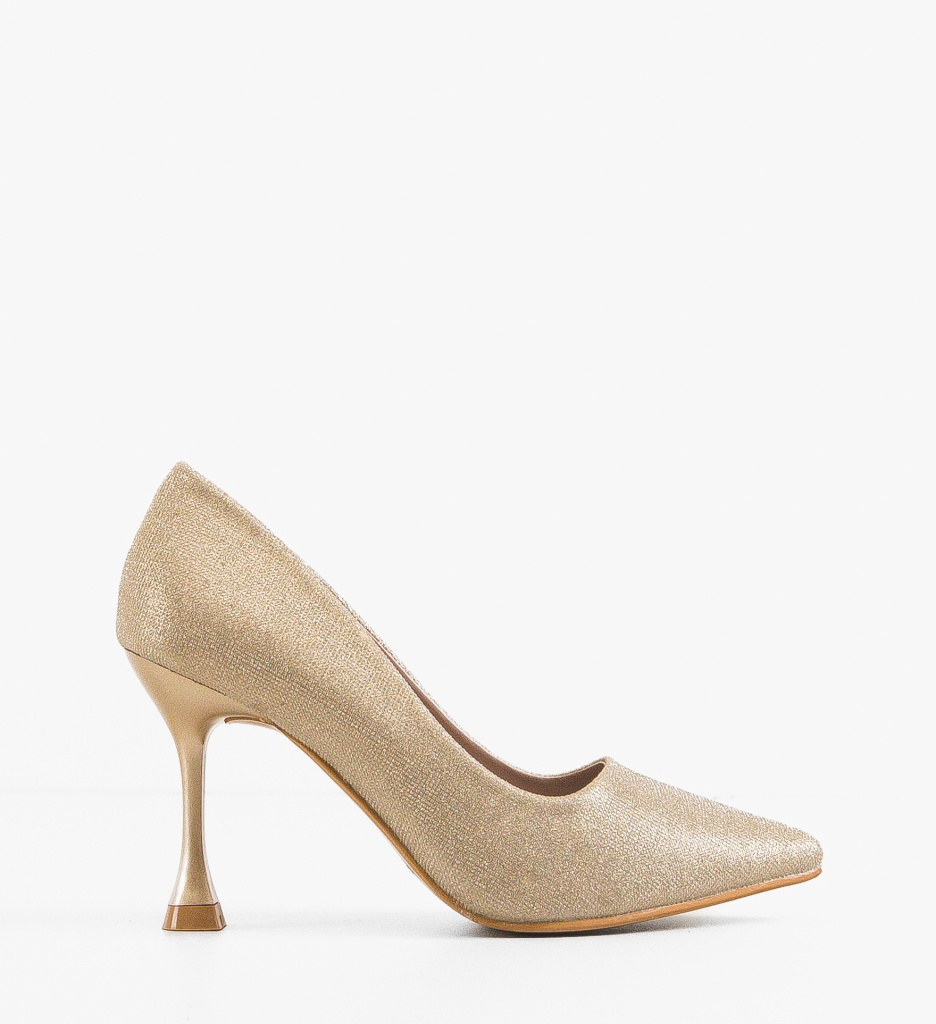 Pantofi Everly Aurii cu Toc Elegant - Stil Refined - imagine 7