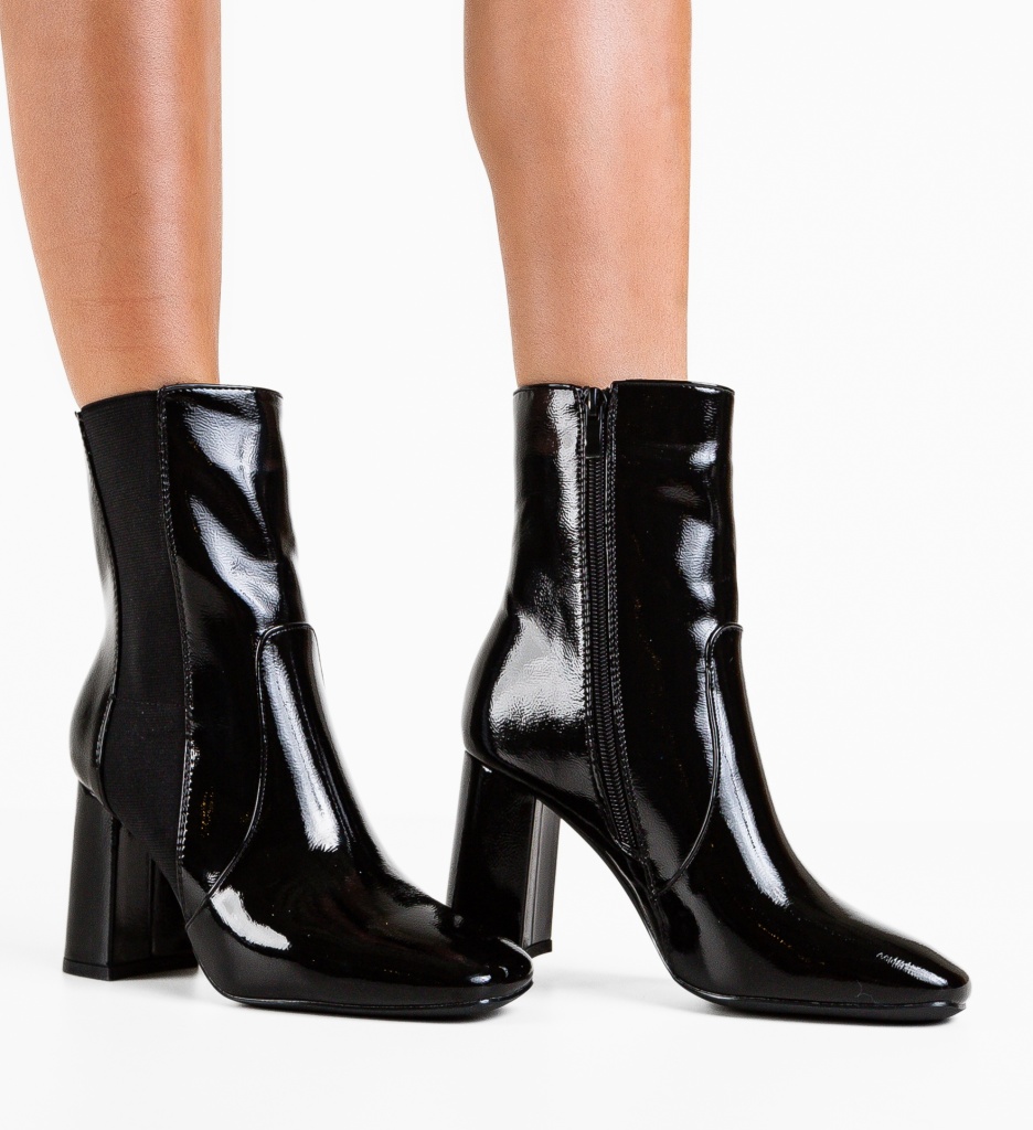 Botine Dama Linds Negre - Eleganță și Confort - imagine 3