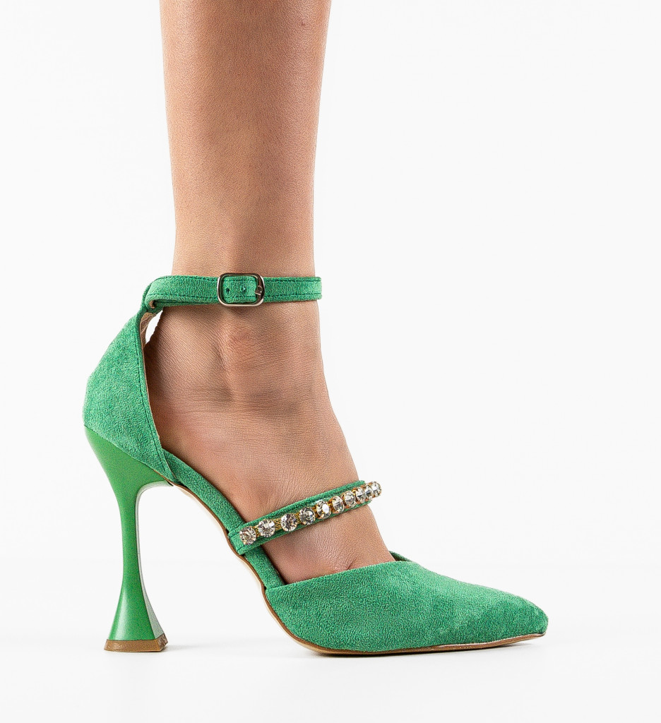 Pantofi Dama Rufus Verzi - Eleganță și Stil Unic - imagine 5
