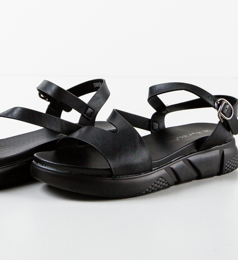 Sandale Dama Opru Negre - Elegante si Confortabile - imagine 5