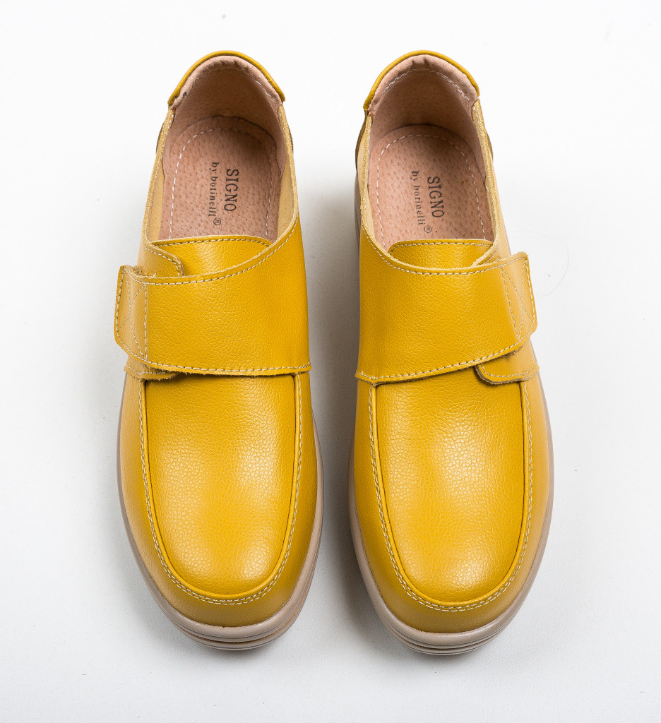 Pantofi Sport Hausberg Galbeni | Confort & Stil - imagine 4