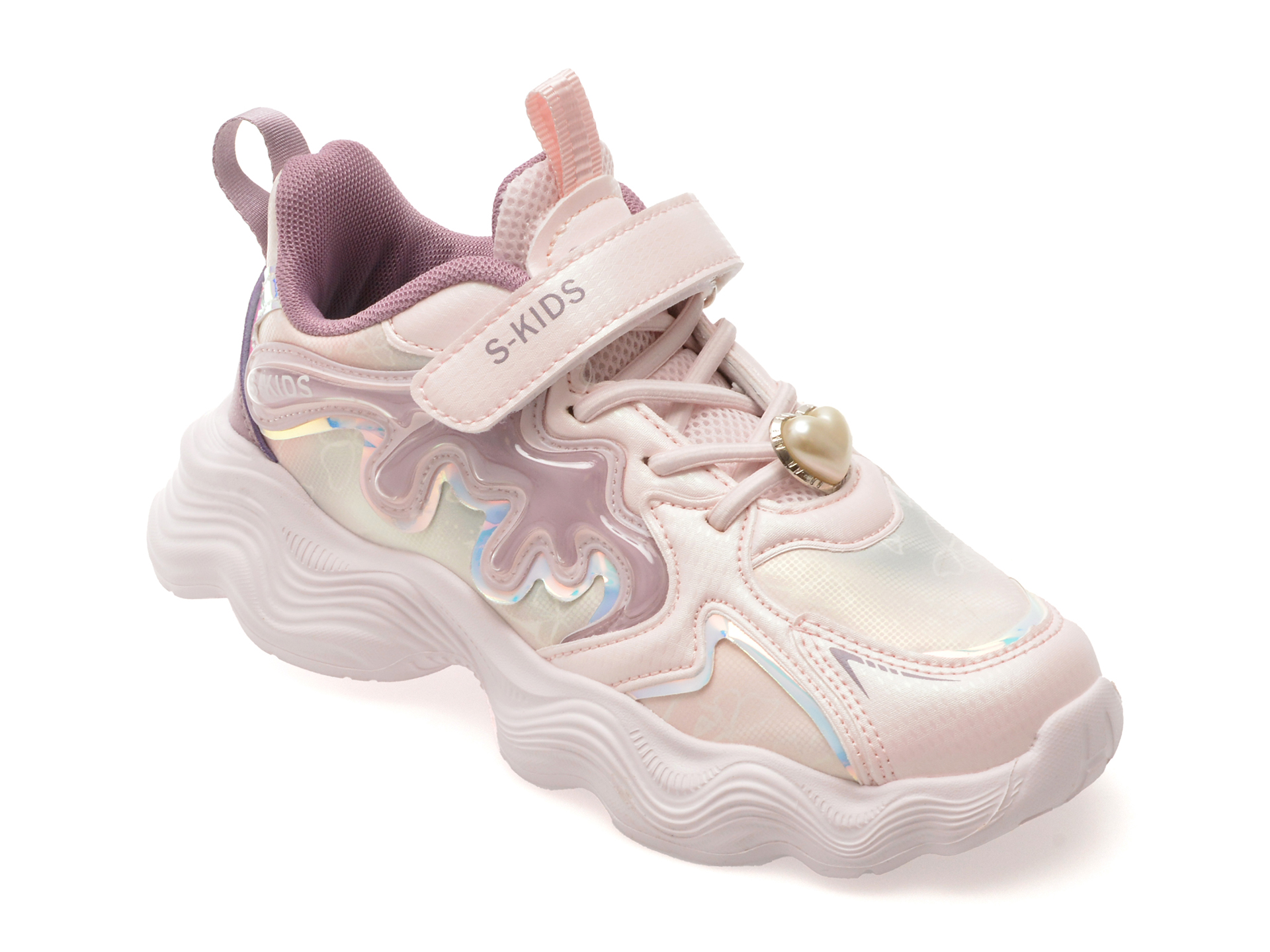 Selection Kids Pantofi Sport Roz Piele Ecologică
