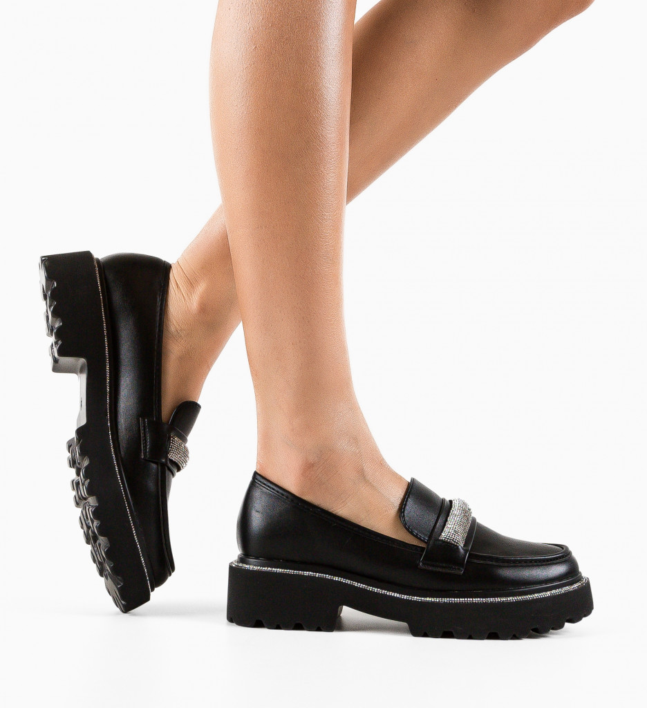 Pantofi Casual Smith Negri - Confort și Stil - imagine 3