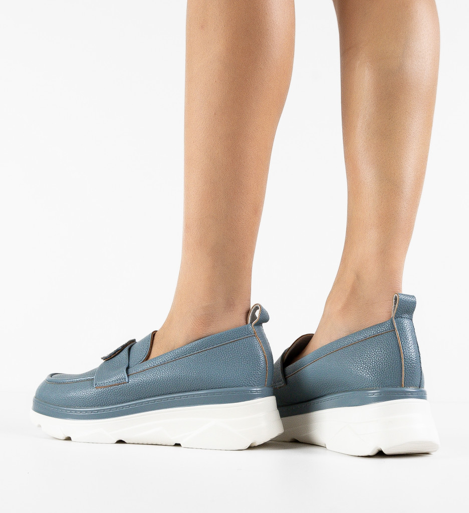 Pantofi Lonaza Albastri Casual - Confort & Stil - imagine 4